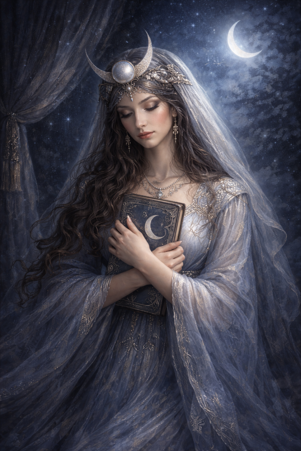 A Sacerdotisa no amor representando sentimentos silenciosos