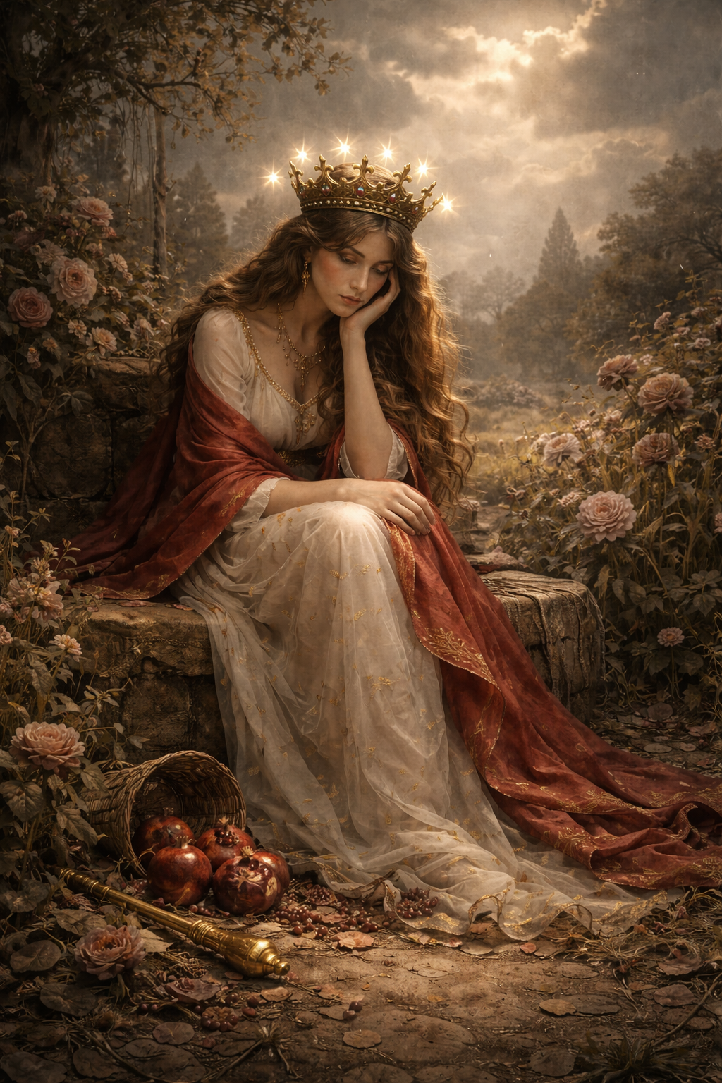 A Imperatriz invertida simbolizando excesso de doação e desequilíbrio emocional