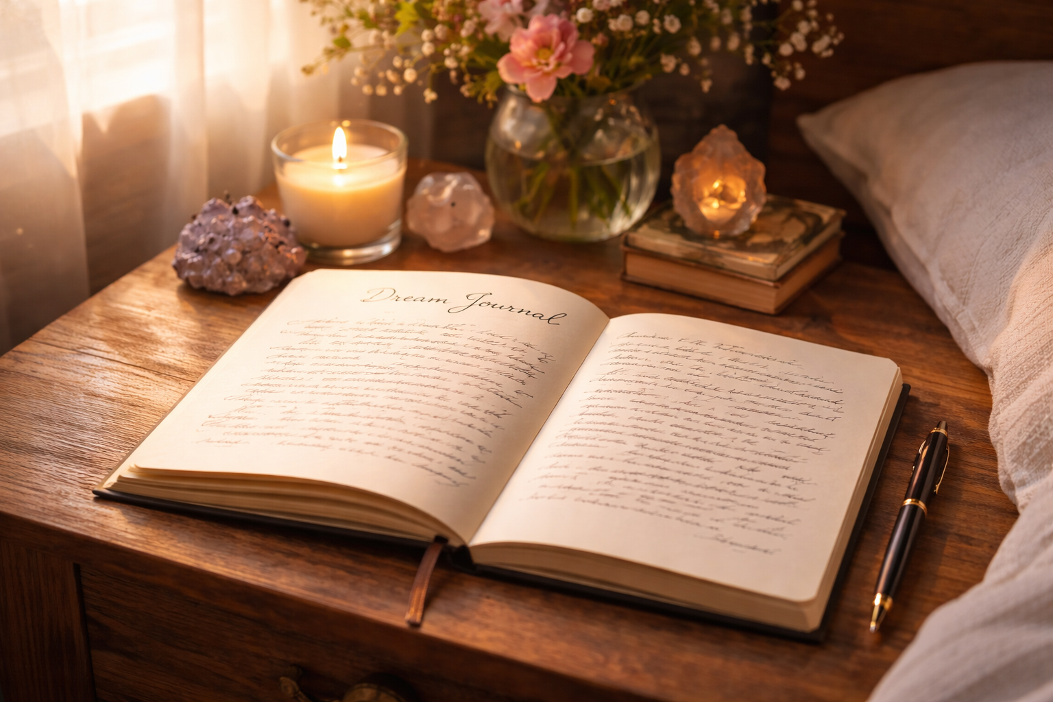 Diário de sonhos para interpretar sonhos recorrentes