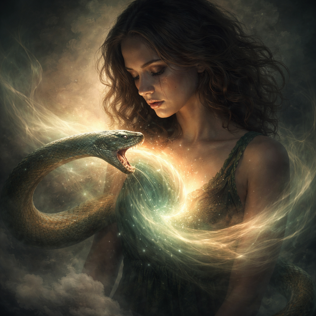 Interpretação de sonhar com cobra mordendo