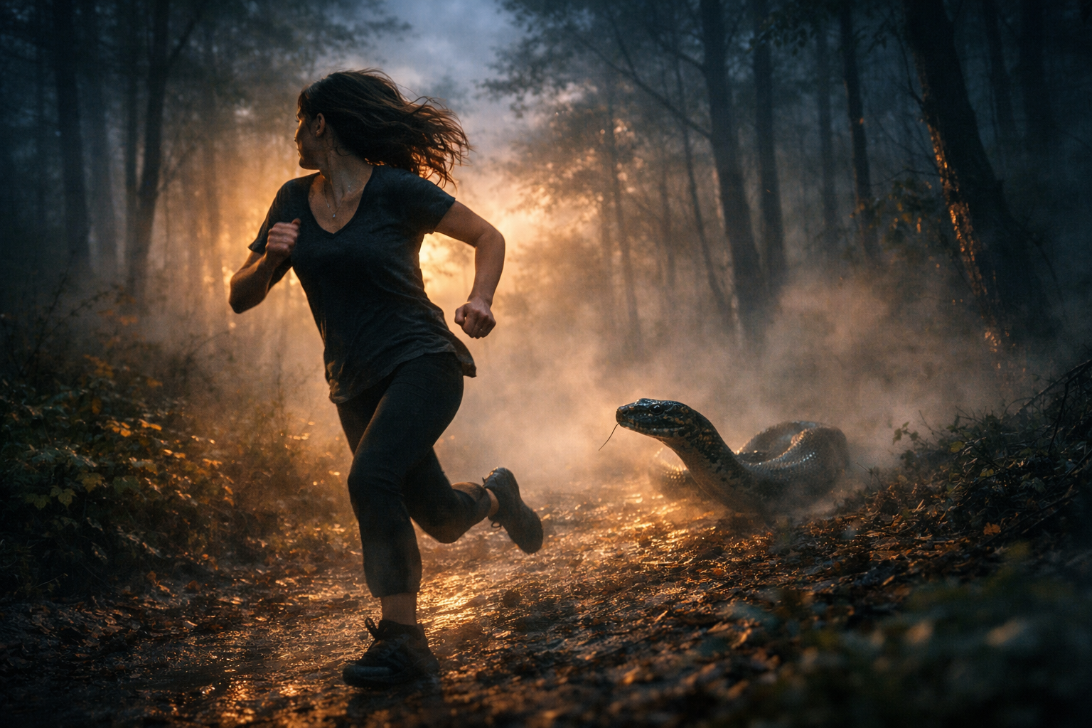 sonhar com cobra correndo atrás de mim significado emocional