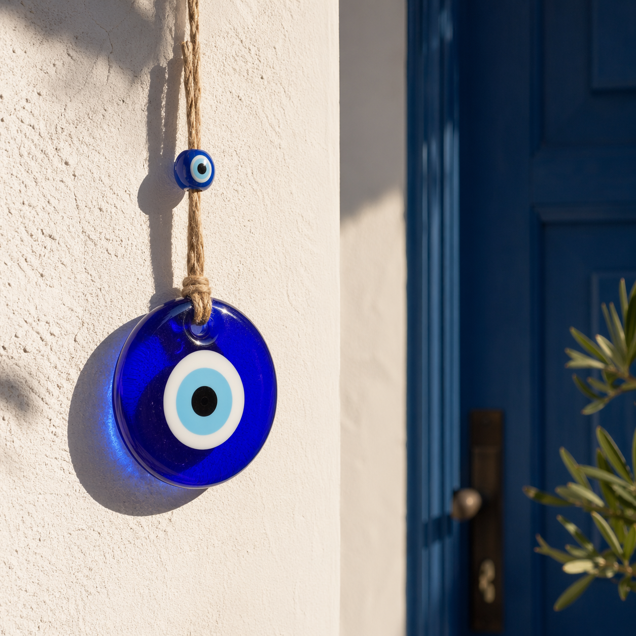 Olho grego na entrada da casa proteção espiritual