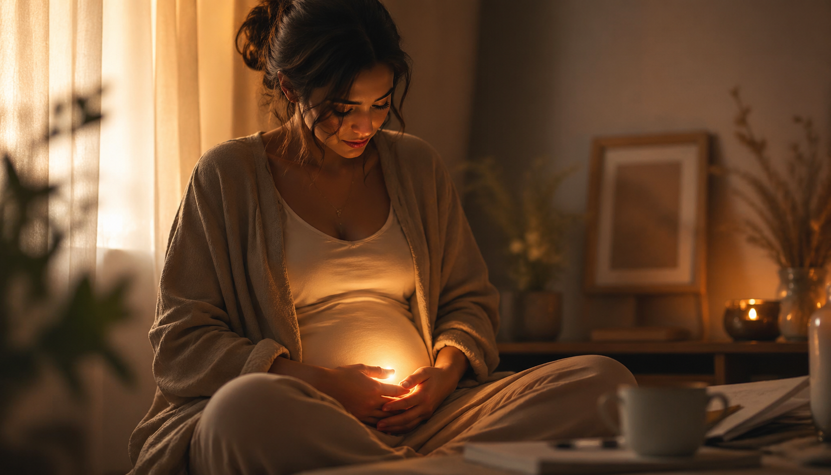 Sonhar com gravidez no início representando um começo frágil e simbólico