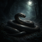 Sonhar com cobra grande simbolizando medo e tensão emocional