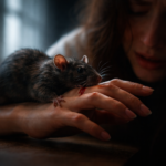 Sonhar com rato mordendo simbolizando dor emocional e limites ultrapassados