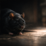 Sonhar com rato preto simbolizando medos ocultos e emoções reprimidas