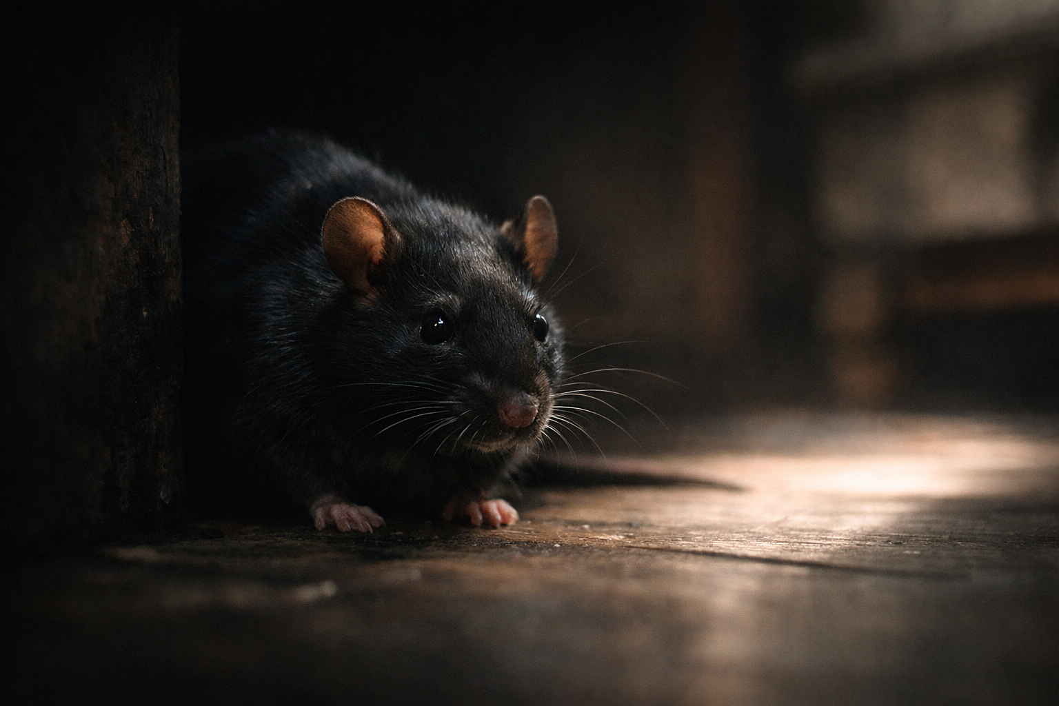 Sonhar com rato preto simbolizando medos ocultos e emoções reprimidas