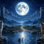 A Lua no Tarot simbolizando intuição, emoções ocultas e caminho pela névoa