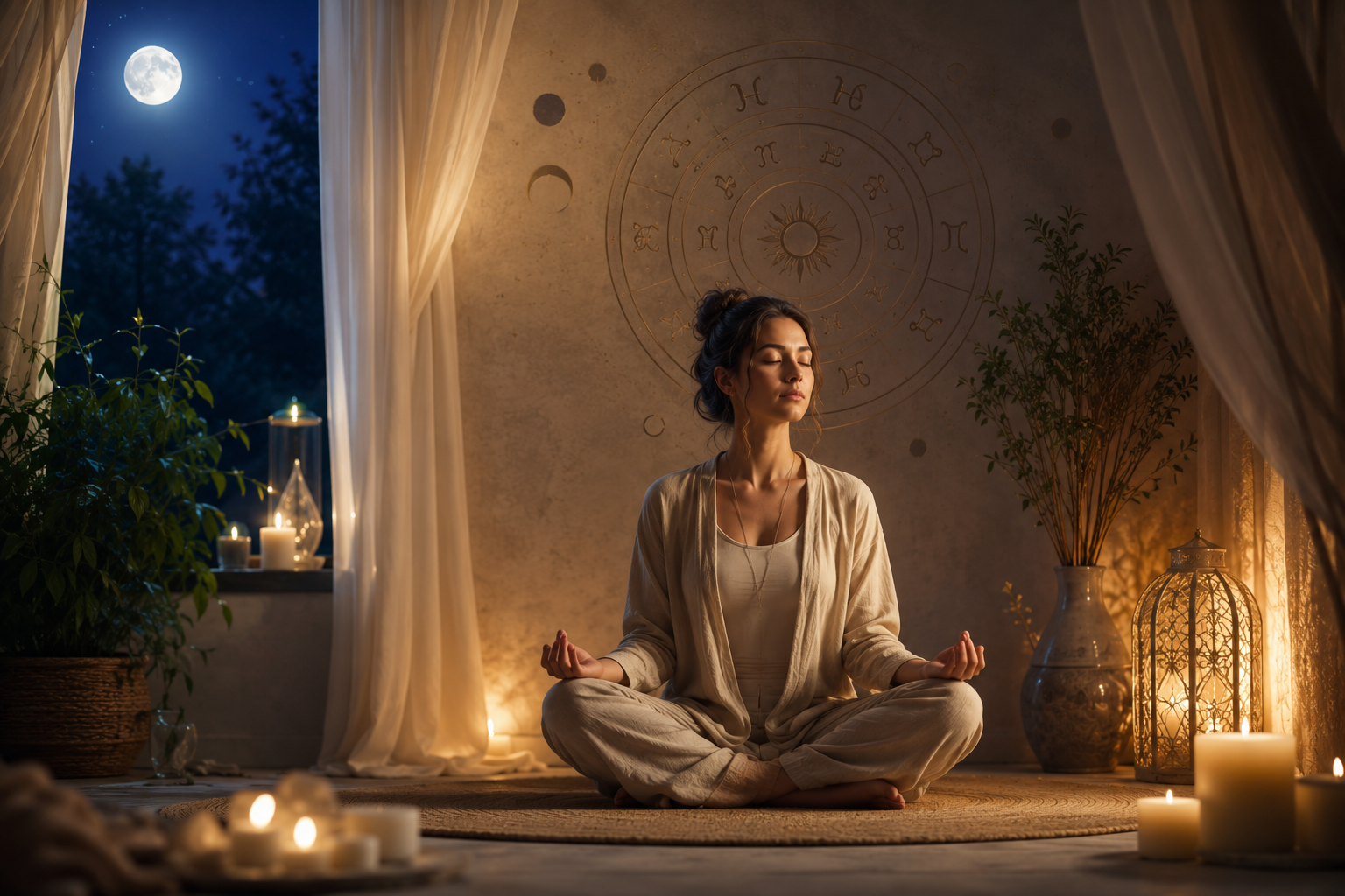 Recolhimento espiritual e limites emocionais na Casa 12 da Astrologia
