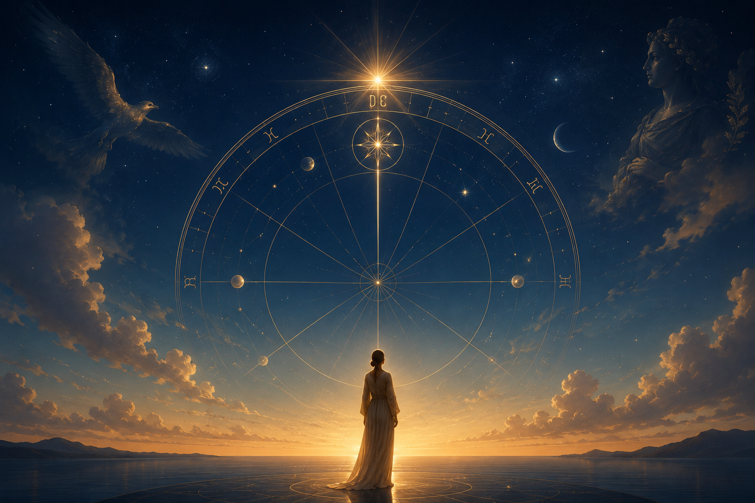 Meio do Céu na Casa 10 do mapa astral como símbolo de direção, carreira e visibilidade
