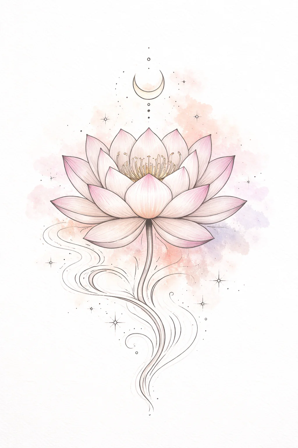 Tatuagem de Flor de Lótus — Significados Tatuagem de flor de lótus — significado emocional e espiritual.