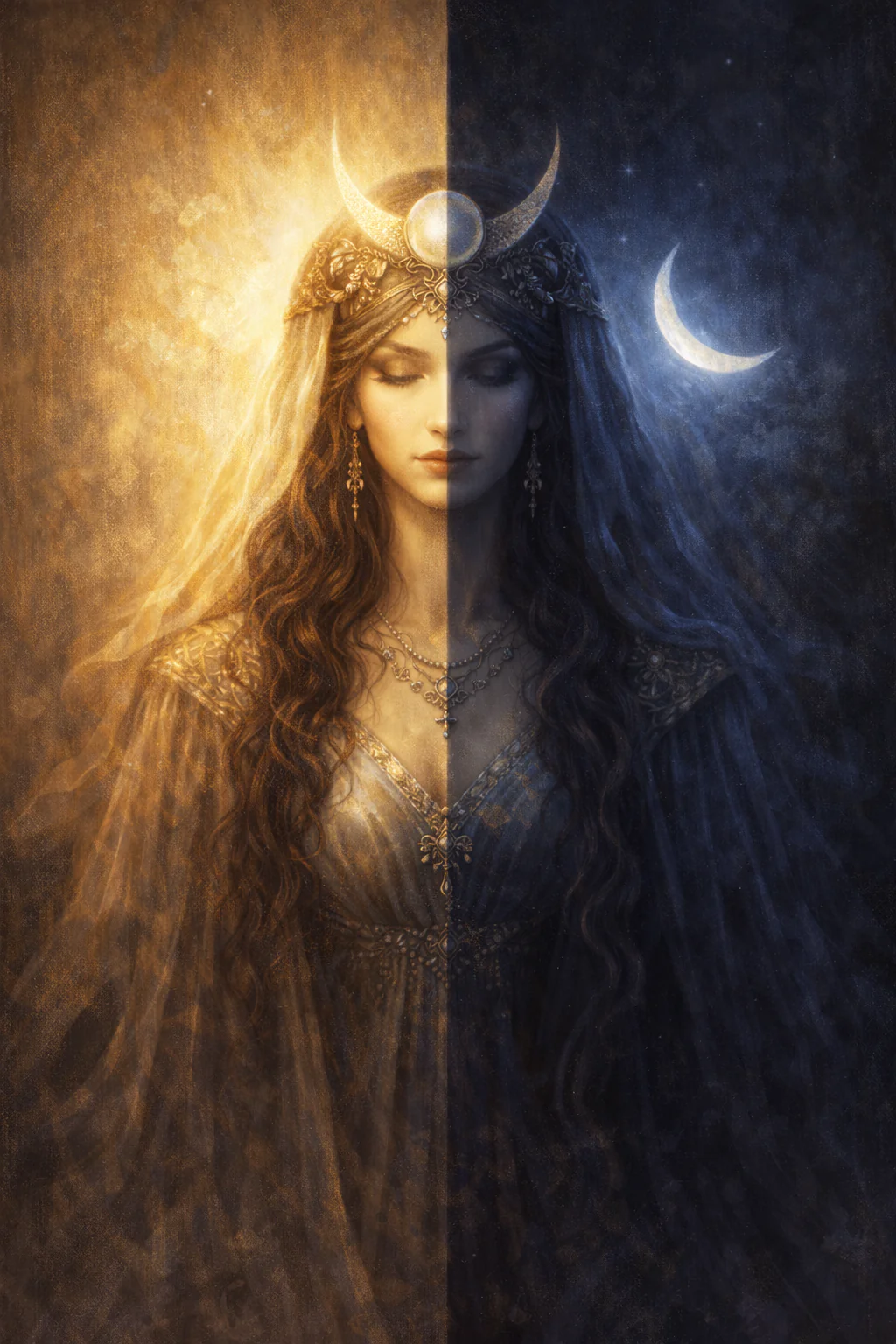 Luz e sombra da Sacerdotisa no Tarot