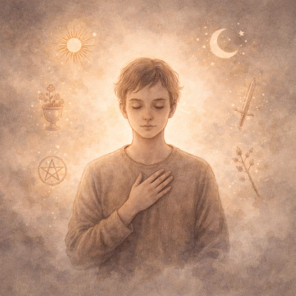 Autoescuta e vulnerabilidade emocional ativadas pelo Louco no Tarot